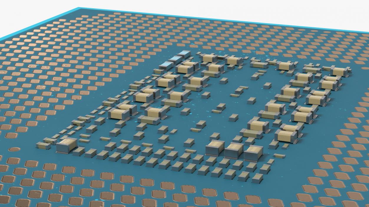 Intel Core i9 11900K CPU 3D model