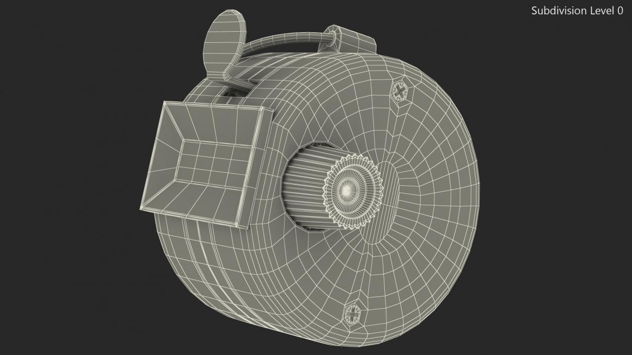 3D Mechanical Handheld Tally Counter model