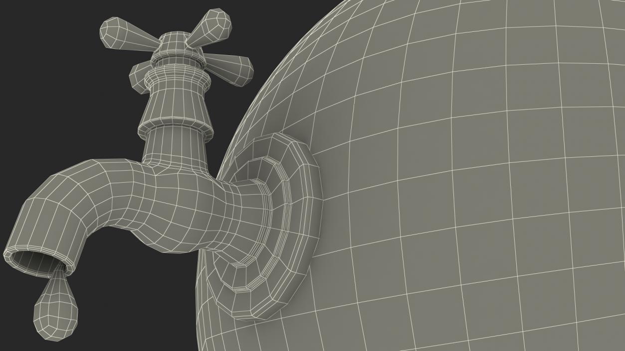 3D Stylized Earth with Faucet