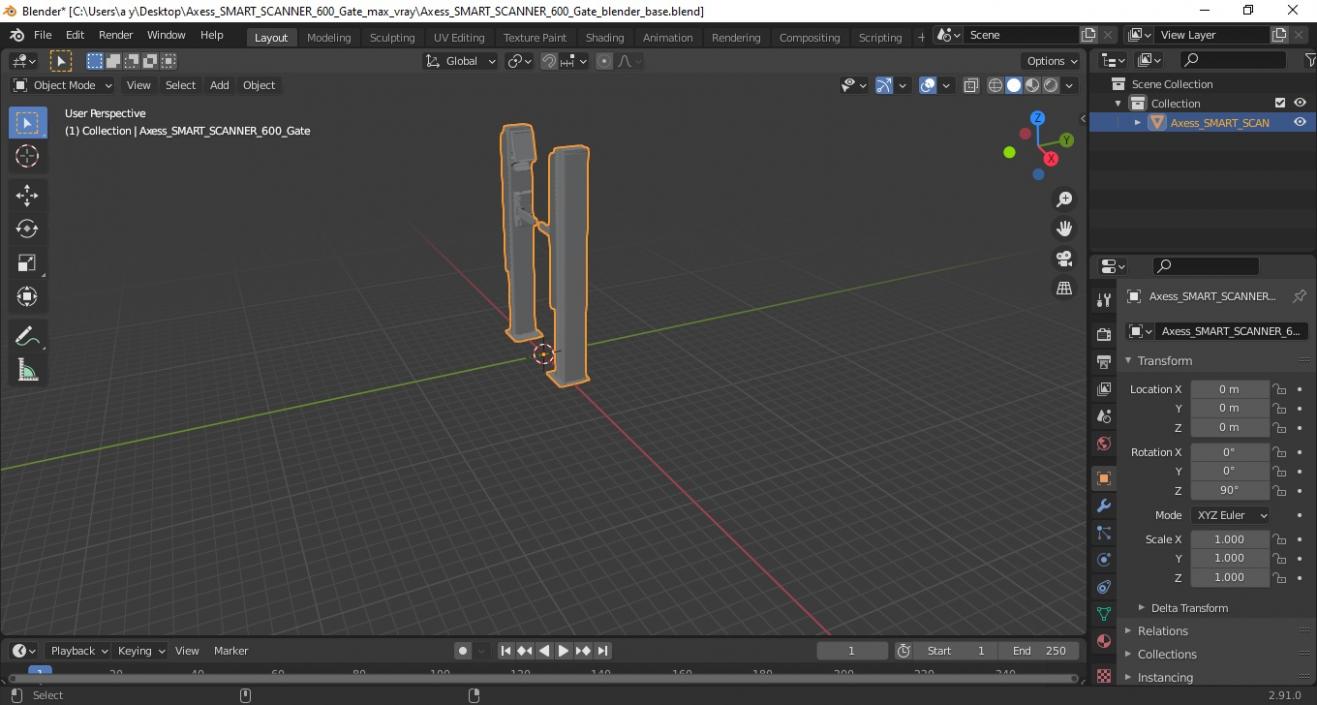 3D Axess SMART SCANNER 600 Gate model