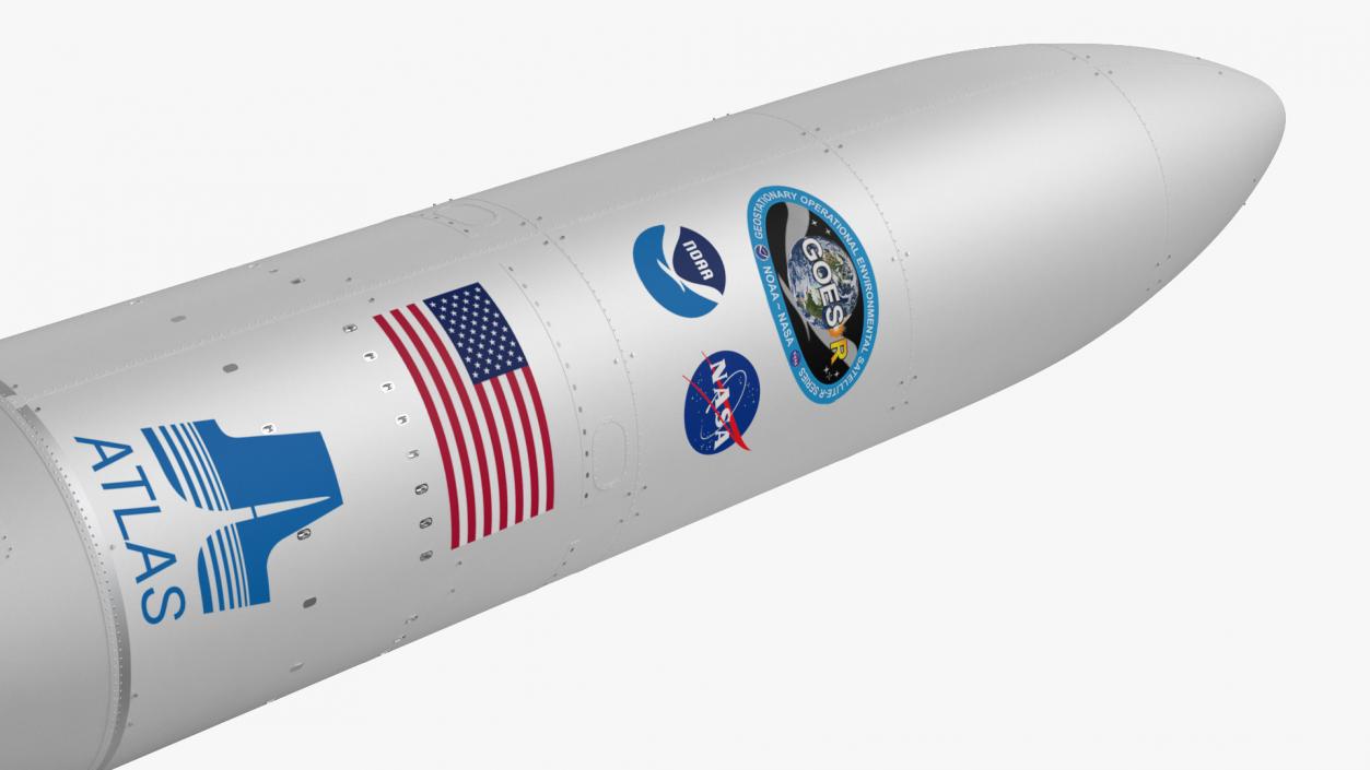 Atlas 500 Series Expendable Launch Vehicle 3D