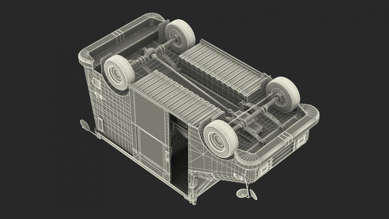 3D model Post Car