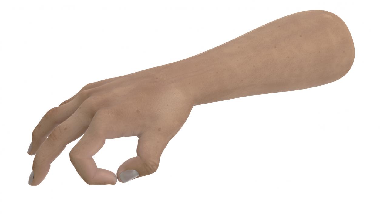 3D Man Hand OK Pose