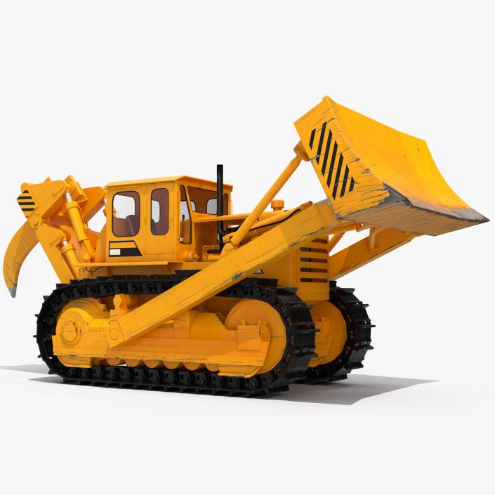 Crawler Dozer Rigged for Cinema 4D 3D model