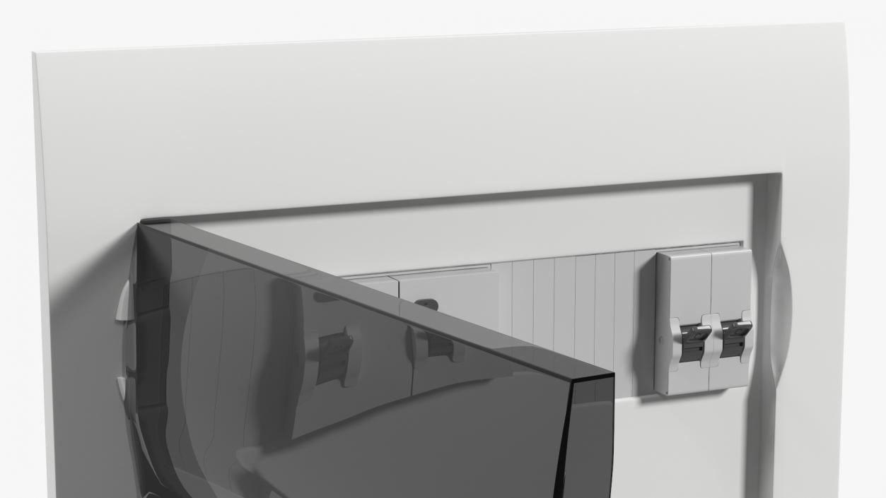 Electrical Enclosure with Circuit Breakers 3D