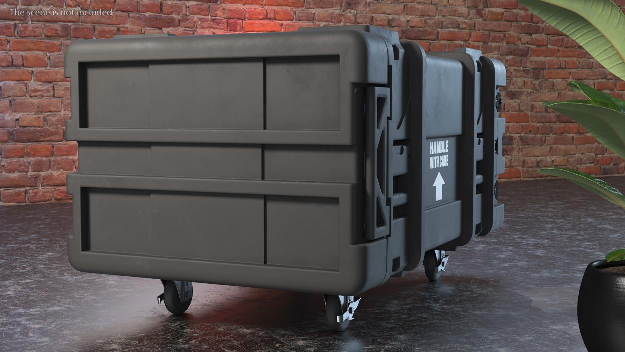 3D Military Surplus Storage Container with Wheels