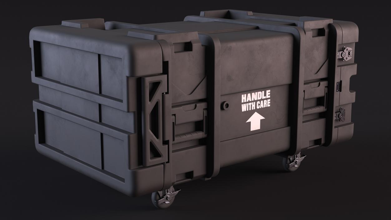 3D Military Surplus Storage Container with Wheels