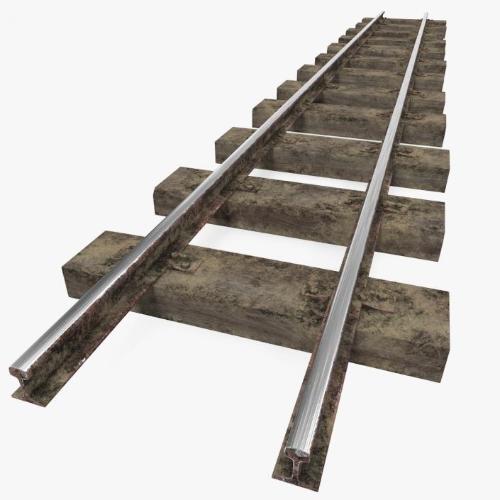 3D Mining Railway Section Dusty model