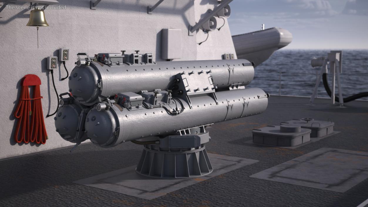 Mark 32 Torpedo Launching System 3D