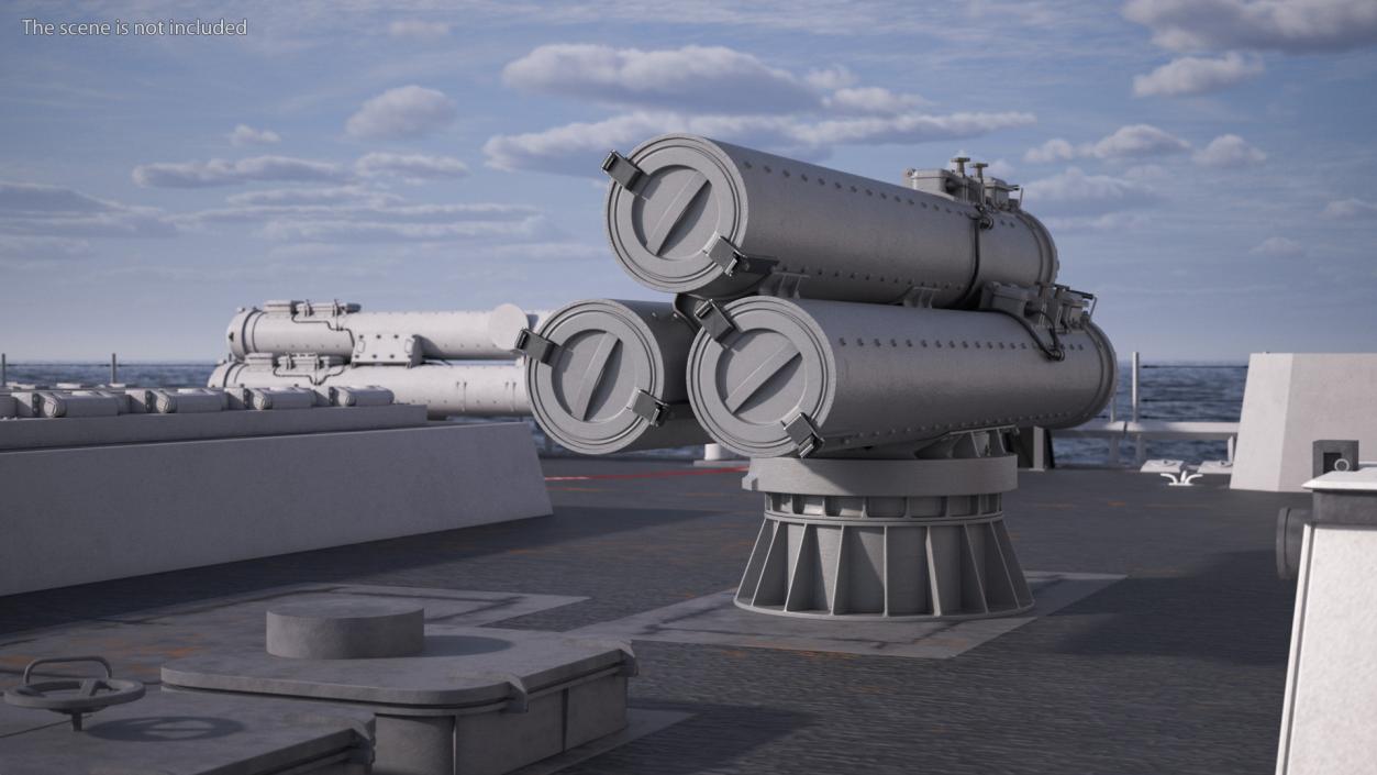 Mark 32 Torpedo Launching System 3D