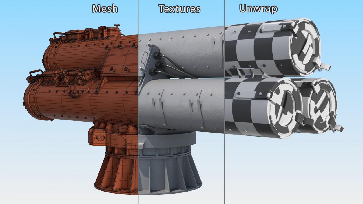 Mark 32 Torpedo Launching System 3D