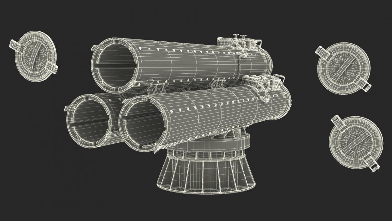 Mark 32 Torpedo Launching System 3D