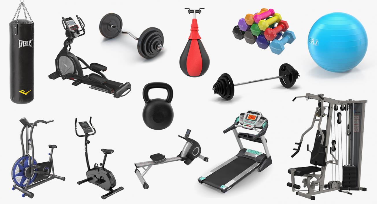 3D Gym 3D Models Collection 3