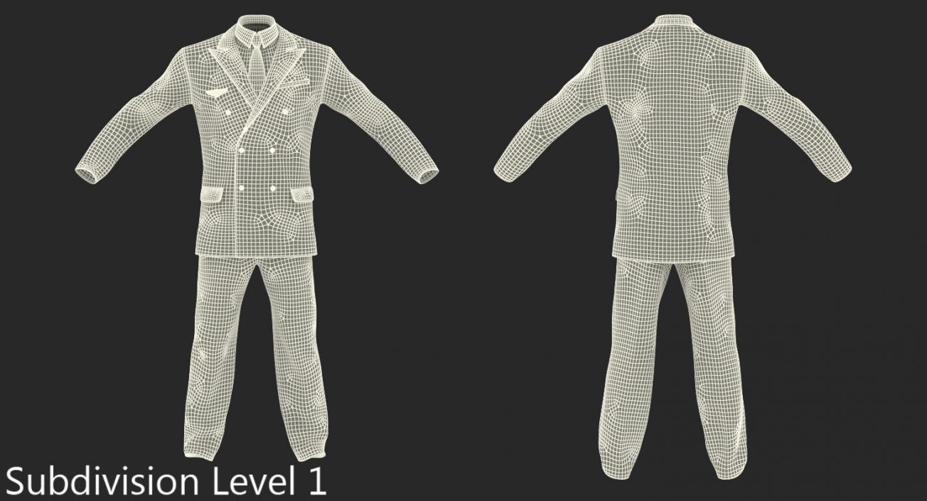 3D Airline Pilot Suit model