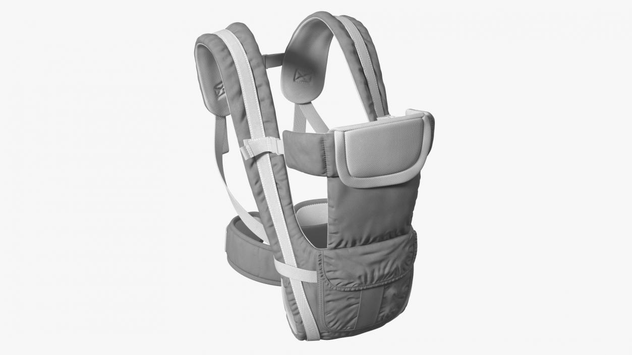 3D Adjustable Infant Carrier Grey Straight Position model