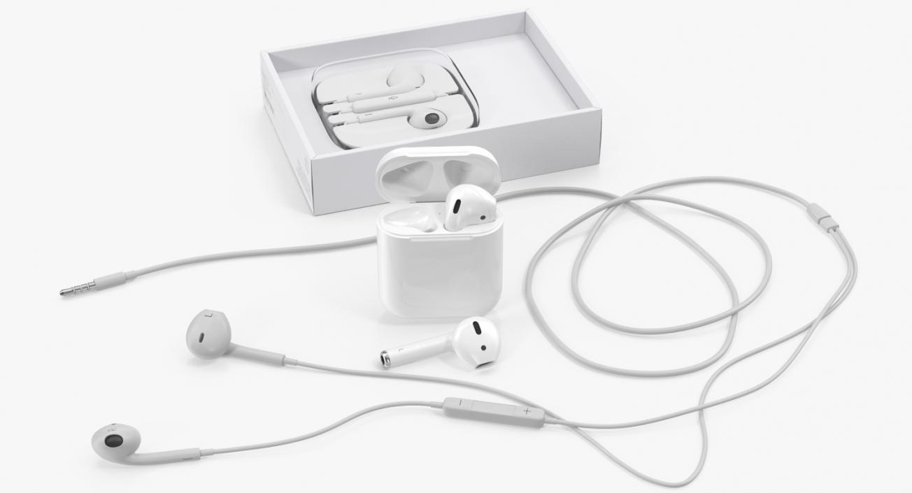 Apple EarPods Collection 3D model