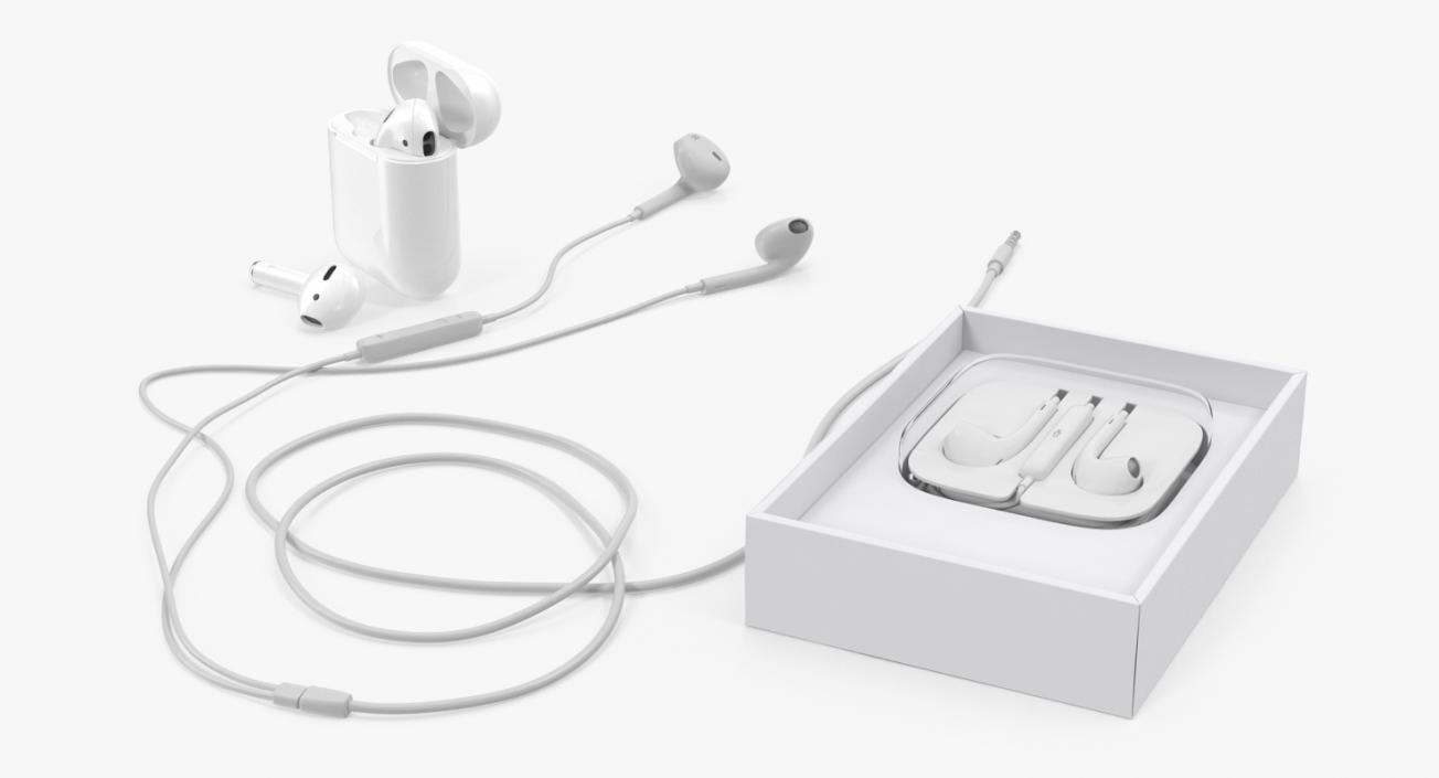 Apple EarPods Collection 3D model