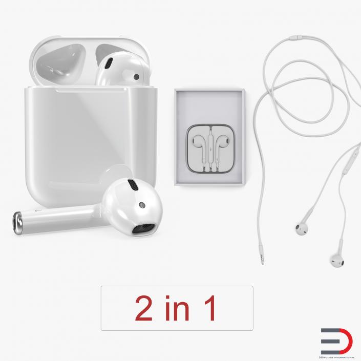 Apple EarPods Collection 3D model