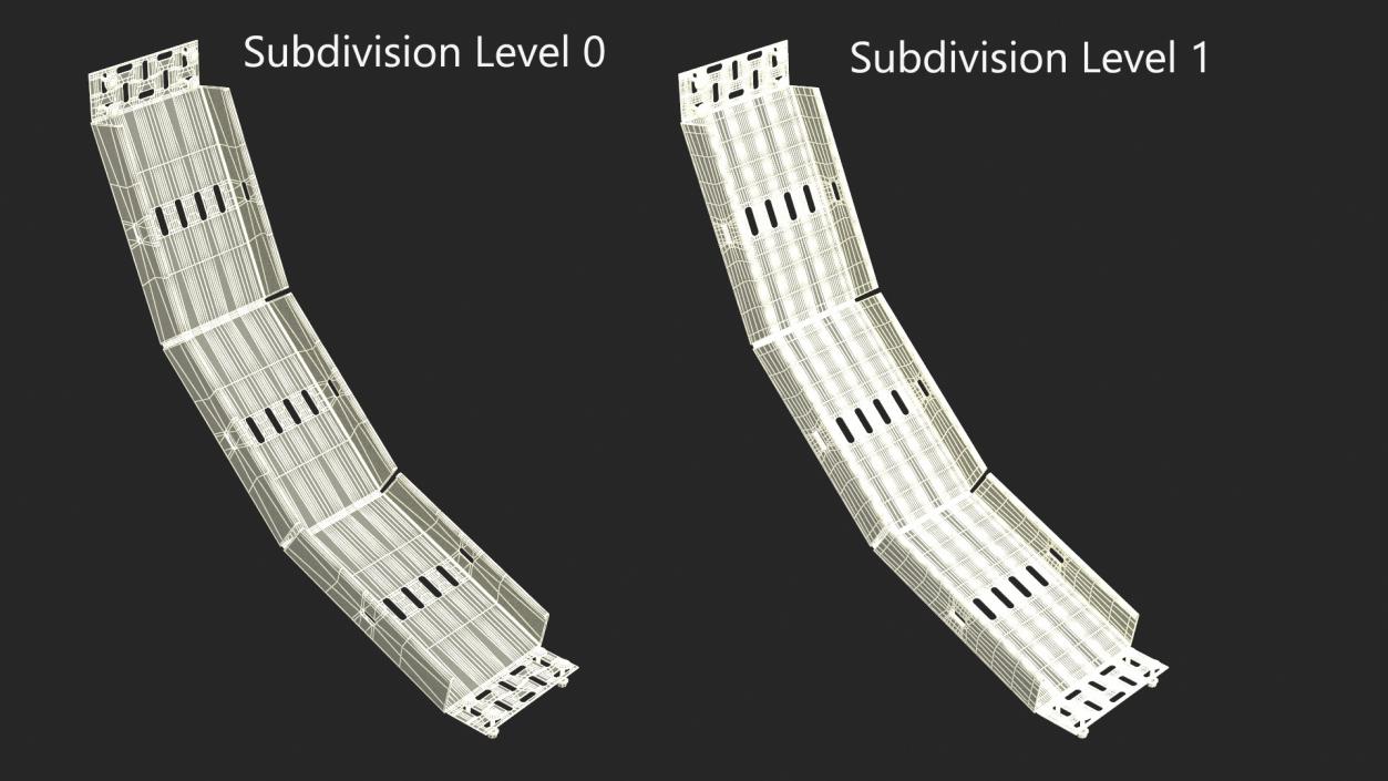 Cable Channel Vertical Bend 3D