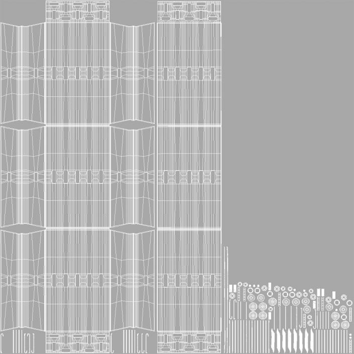 Cable Channel Vertical Bend 3D