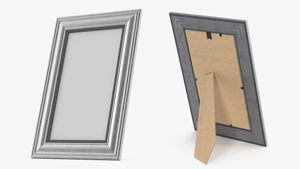 3D Silver Photo Frame model