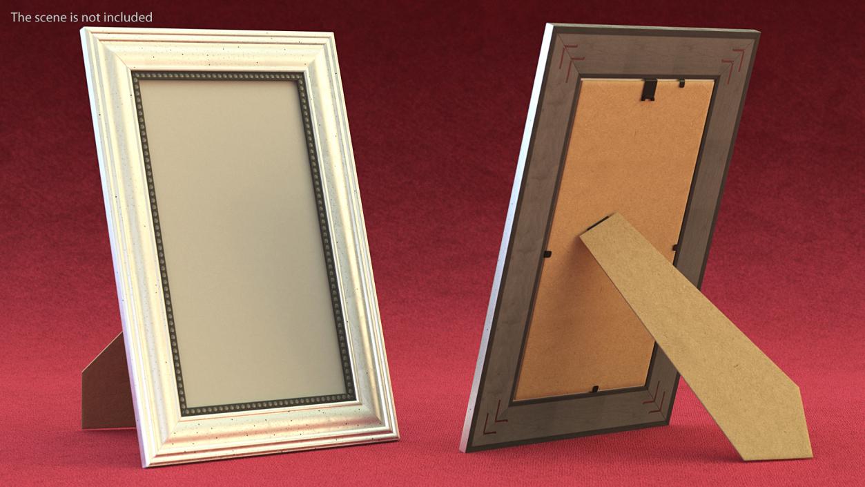 3D Silver Photo Frame model