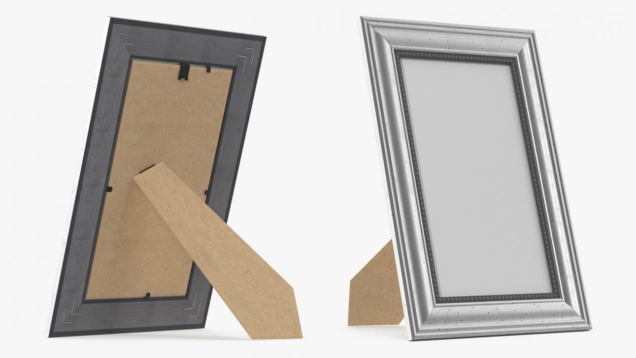 3D Silver Photo Frame model