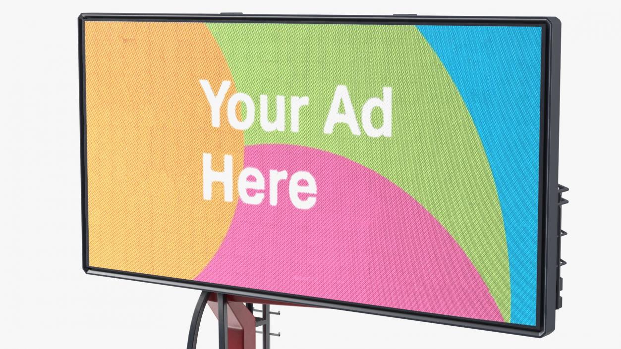 Single Sided Digital Billboard 6x3 3D model