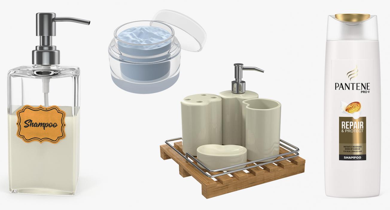 3D Bathroom Accessories 3D Models Collection