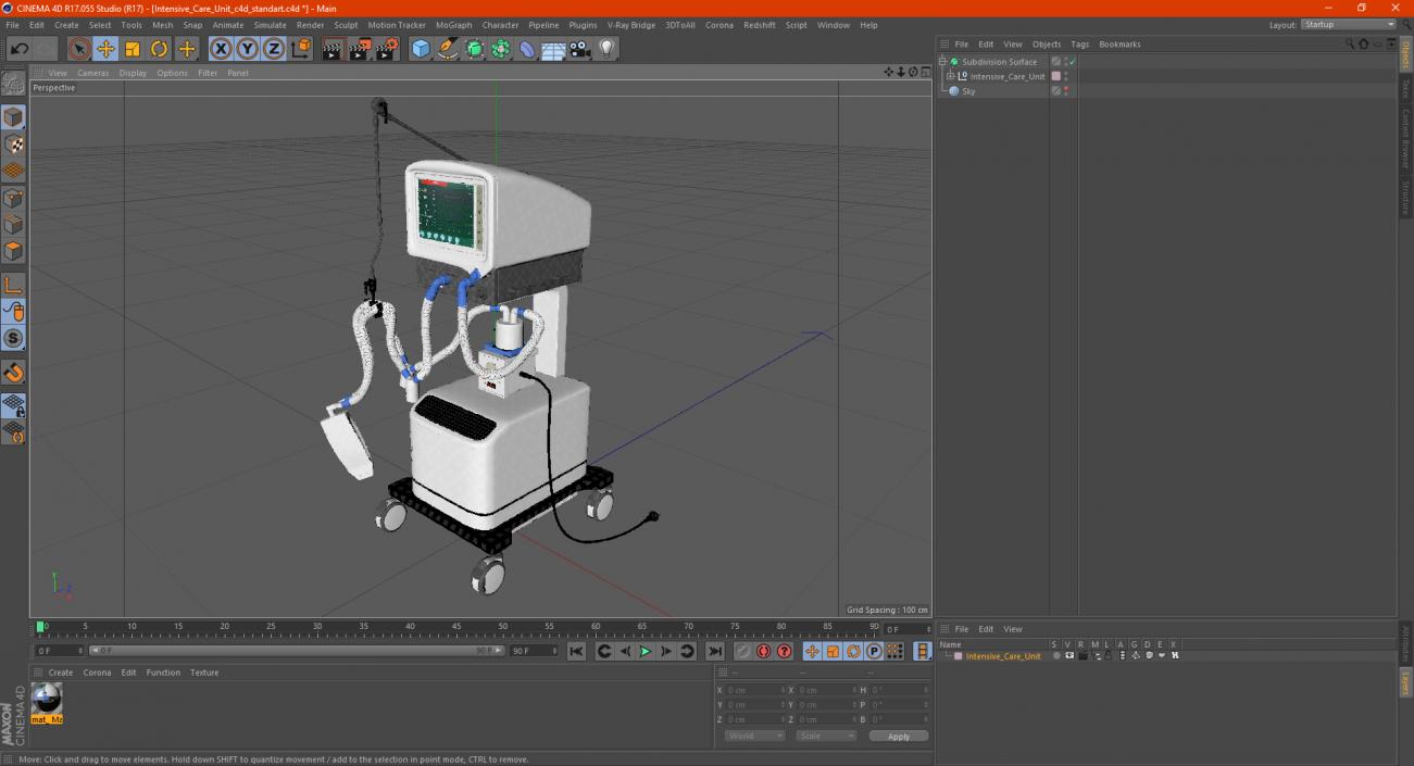 Intensive Care Unit 3D model