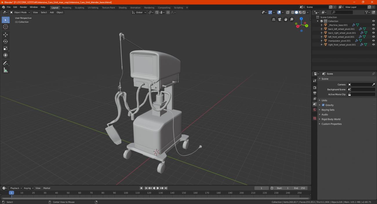 Intensive Care Unit 3D model