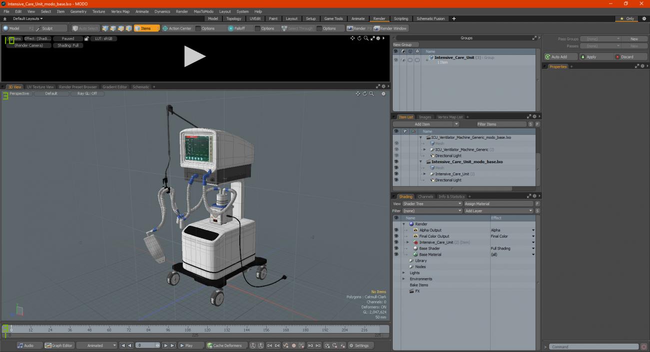 Intensive Care Unit 3D model