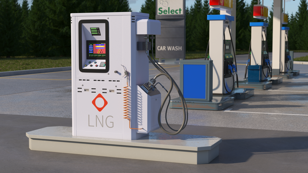 3D Uestco Liquified Natural Gas Dispenser model