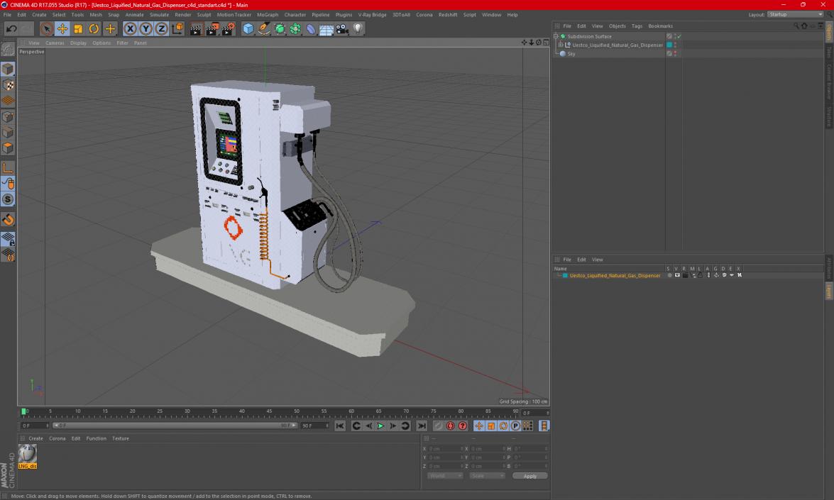 3D Uestco Liquified Natural Gas Dispenser model