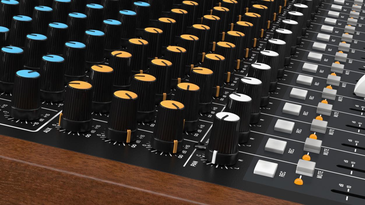 Analog Mixer Recorder On 3D model