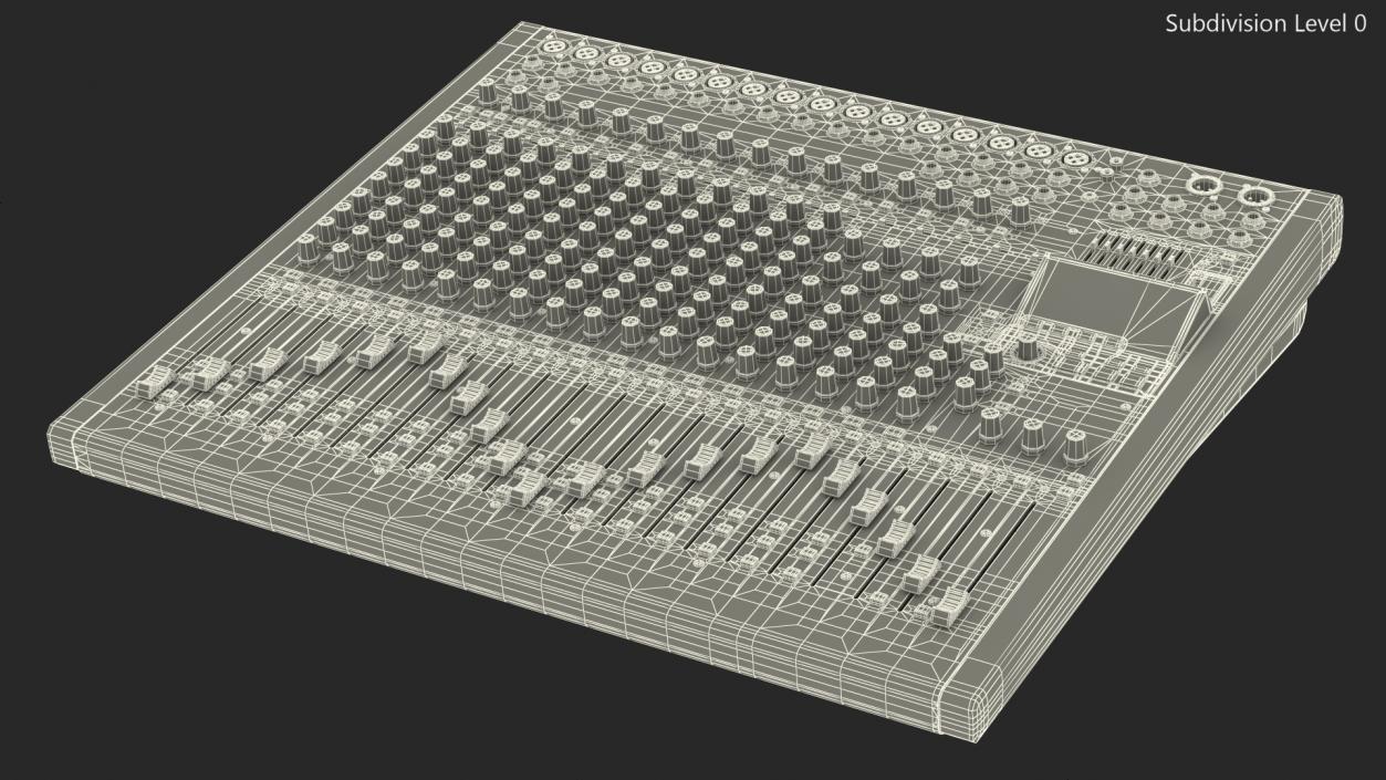 Analog Mixer Recorder On 3D model