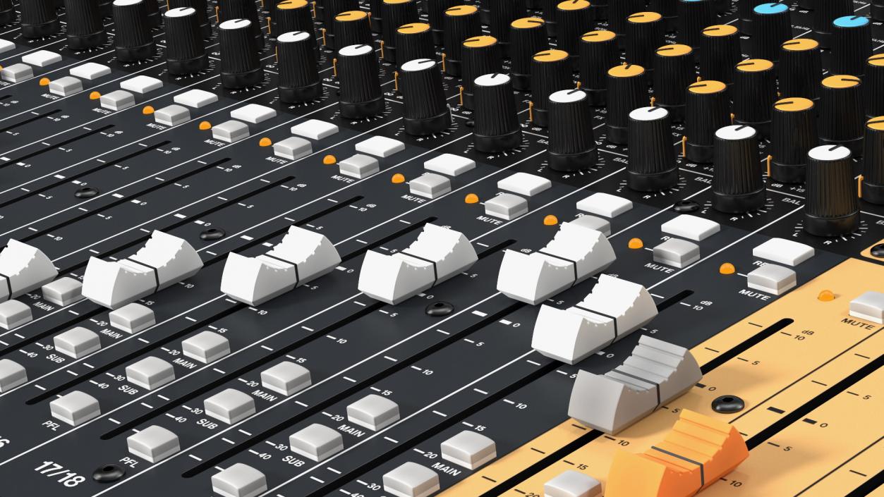 Analog Mixer Recorder On 3D model