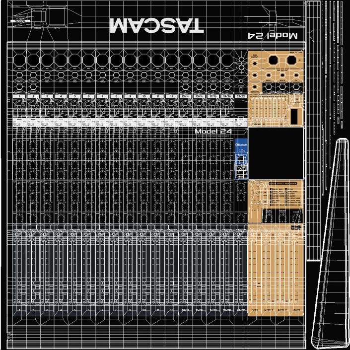 Analog Mixer Recorder On 3D model