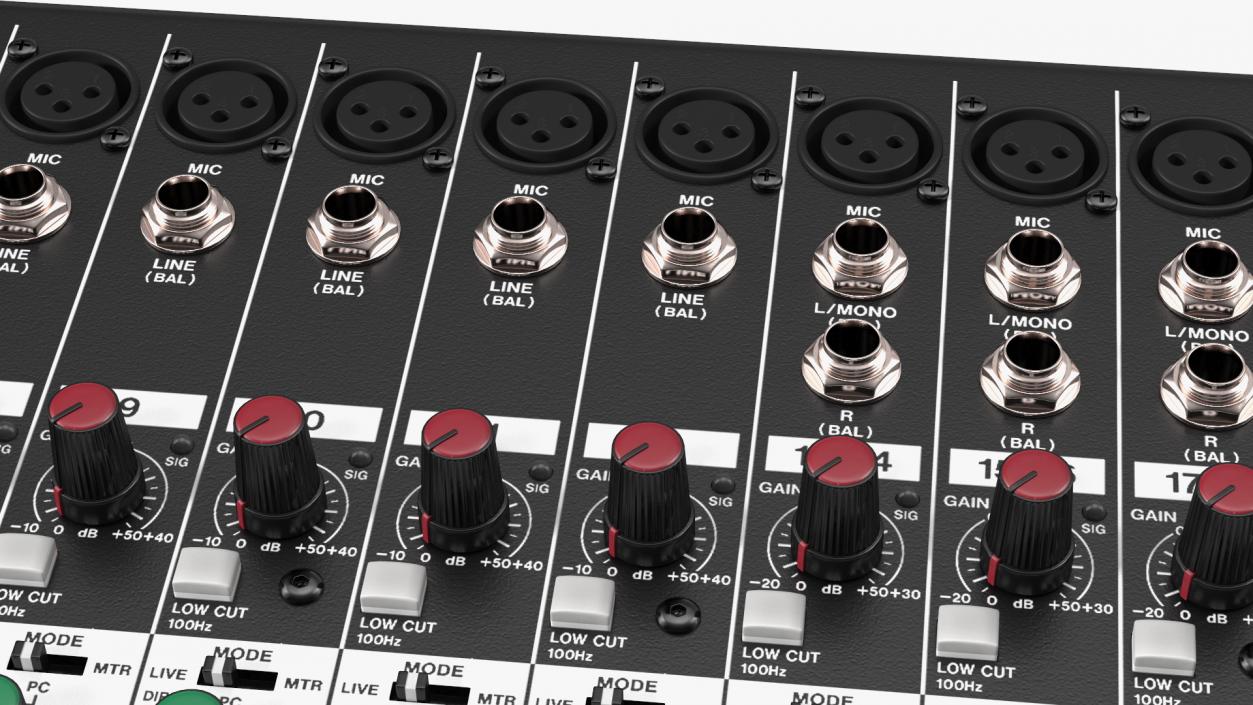 Analog Mixer Recorder On 3D model