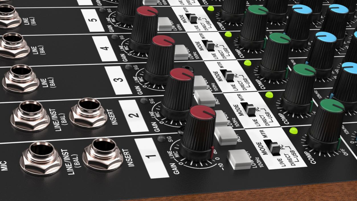 Analog Mixer Recorder On 3D model