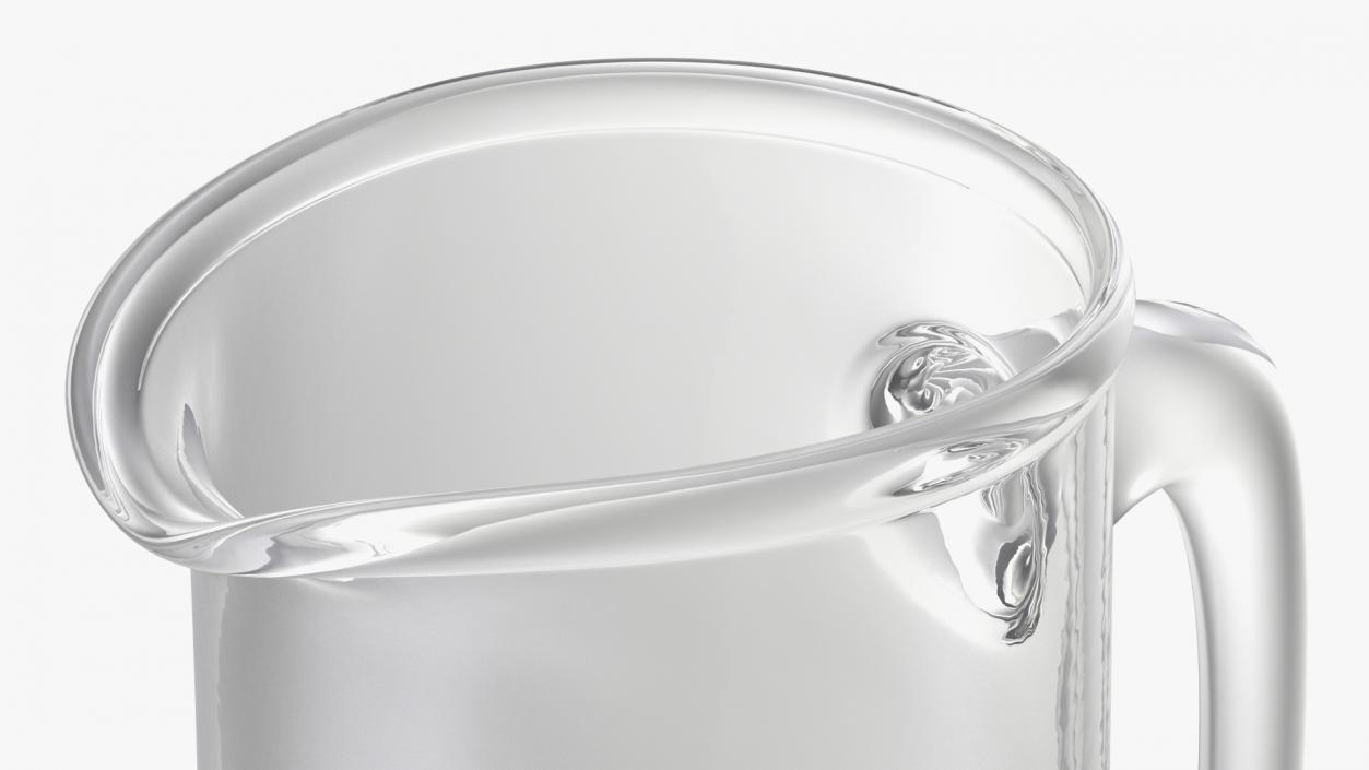 3D Glass Straight Jug model