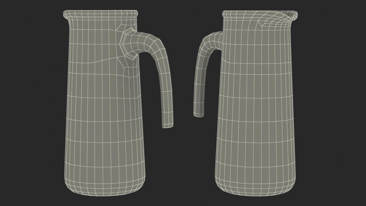 3D Glass Straight Jug model