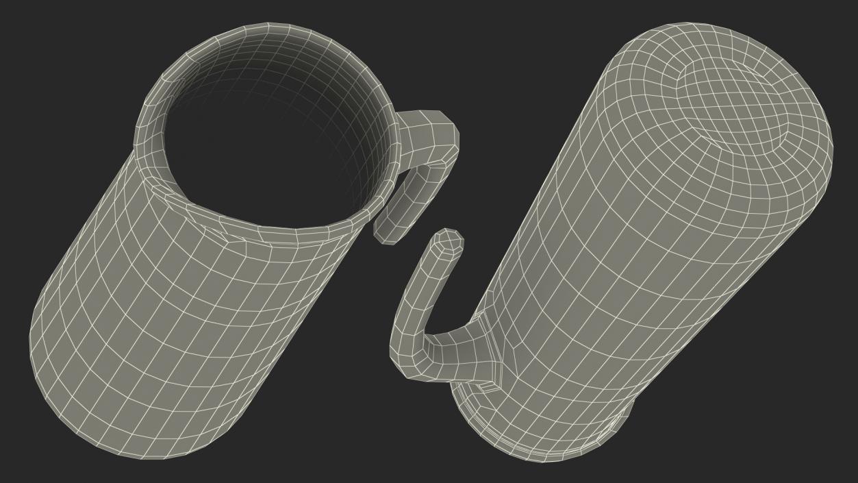 3D Glass Straight Jug model