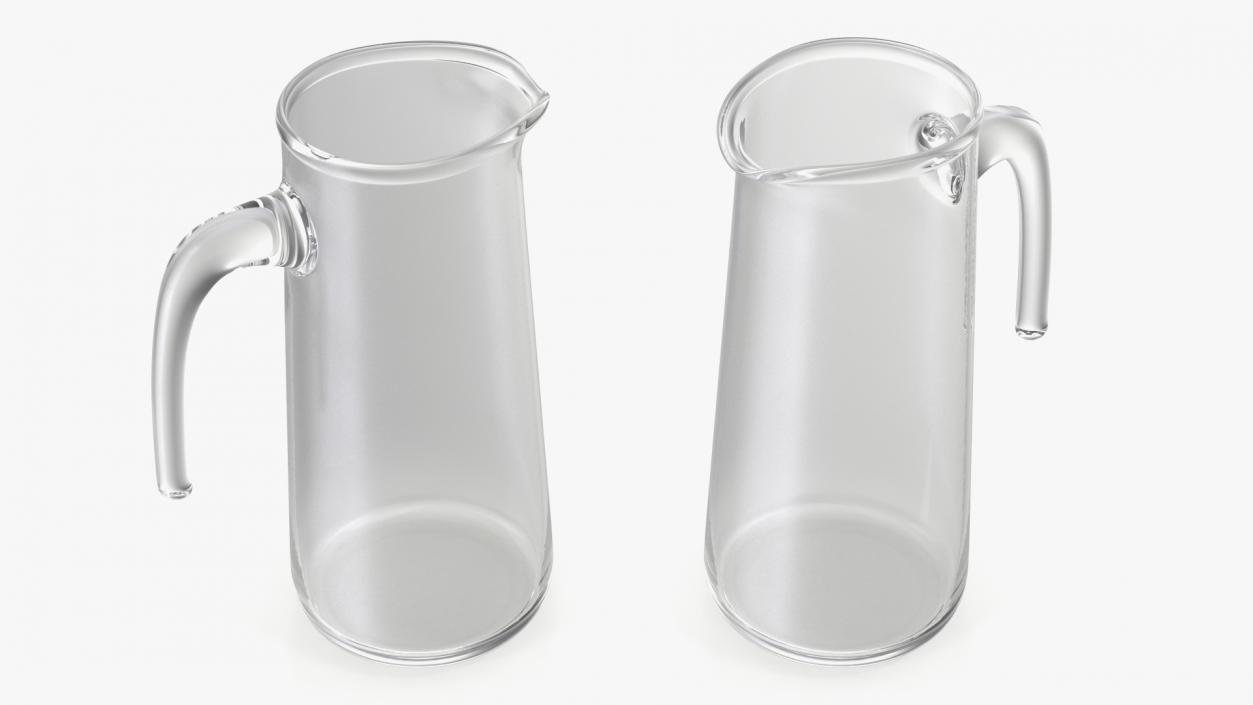 3D Glass Straight Jug model