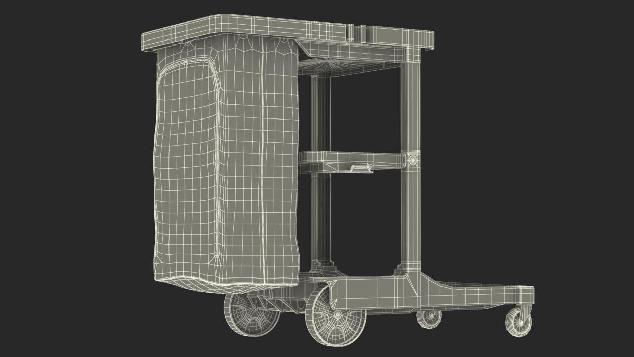 Housekeeping Carts Collection 3D model