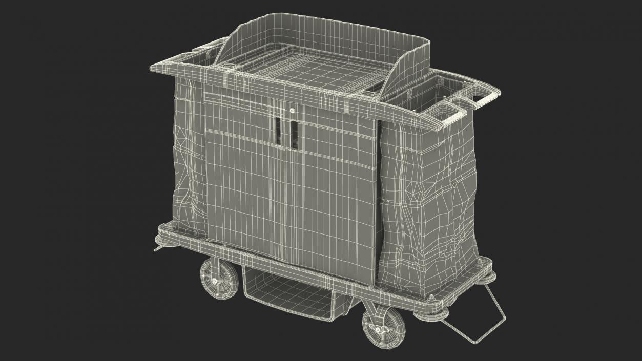 Housekeeping Carts Collection 3D model