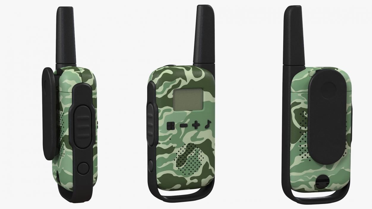 Walkie Talkie Portable Radio Camouflage 3D model