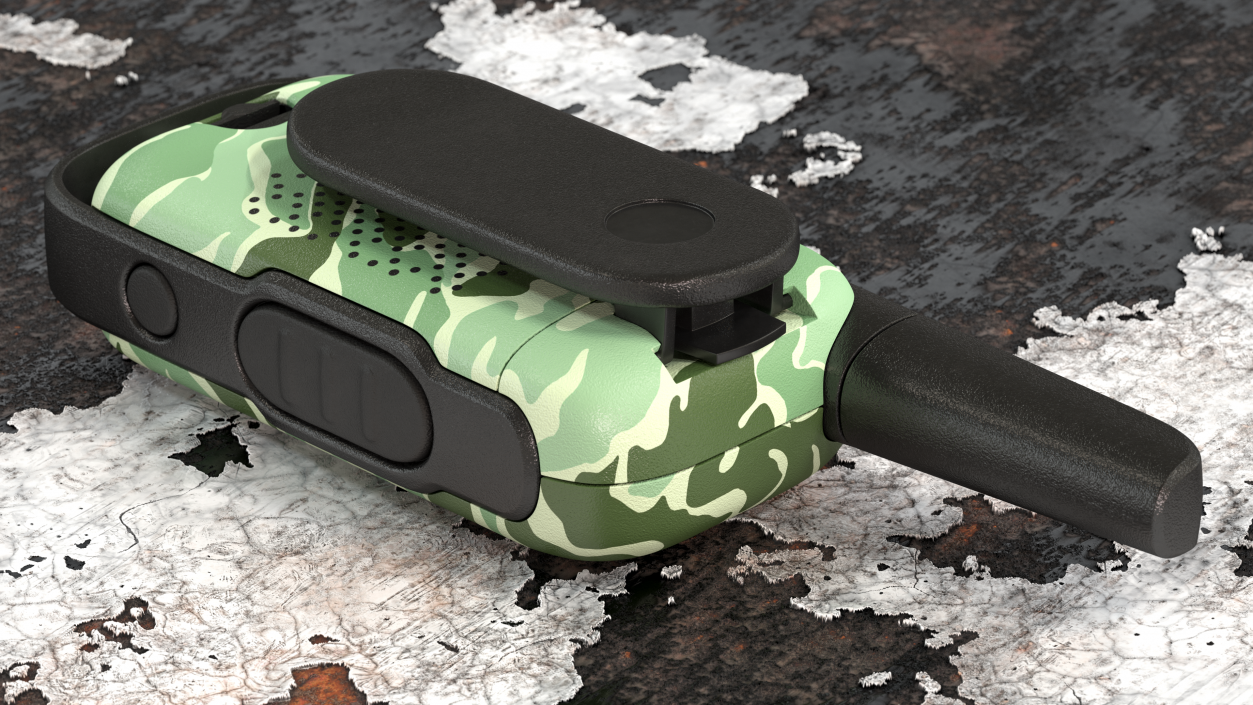 Walkie Talkie Portable Radio Camouflage 3D model