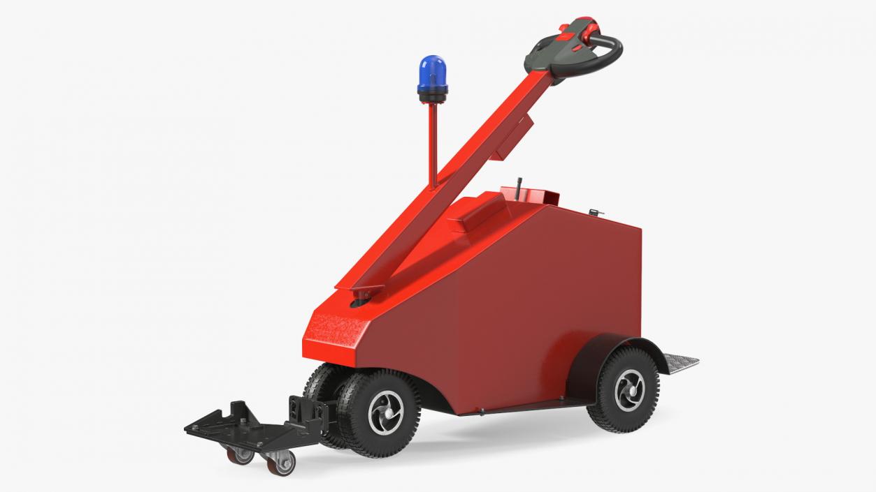 3D Red Electric Trolley Cart Mover