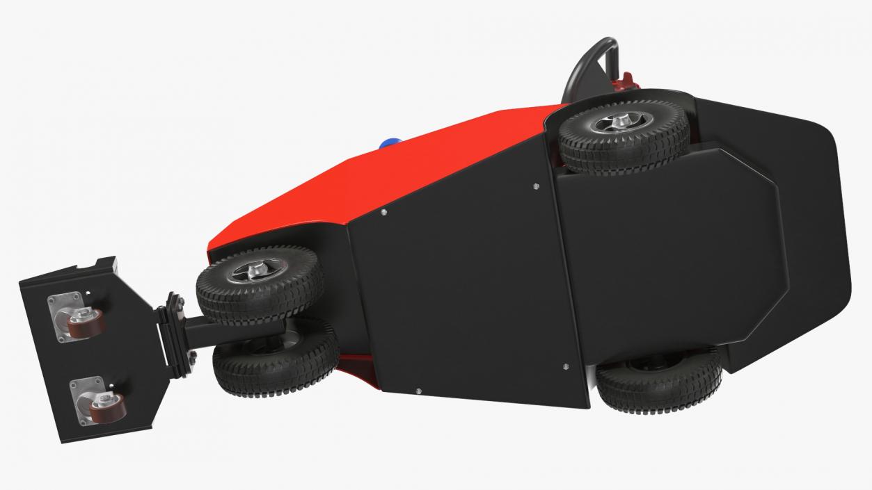 3D Red Electric Trolley Cart Mover